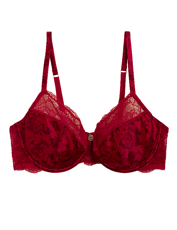 Silk Print Wired Full Cup Bra A-E