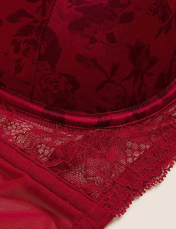 Silk Print Wired Bustier A-E