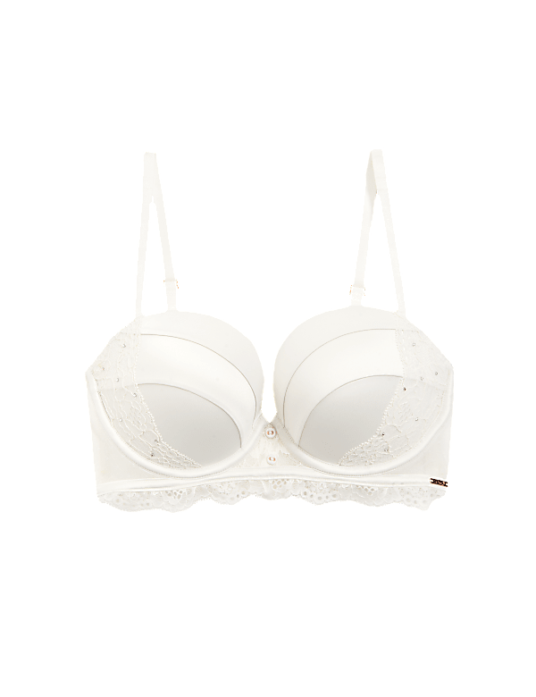 Aster Sparkle Lace Wired Push-Up Multiway Bra A-E
