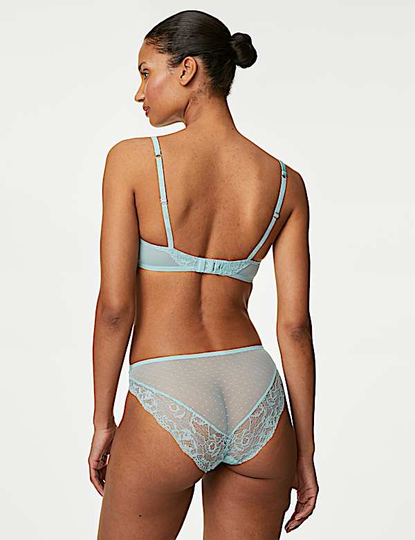 Aster Sparkle Lace High Leg Knickers