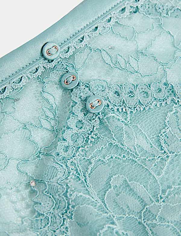 Aster Sparkle Lace High Leg Knickers