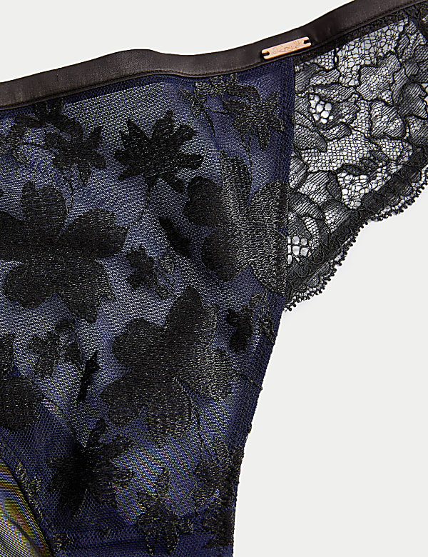 Cosmos Embroidery High Leg Knickers