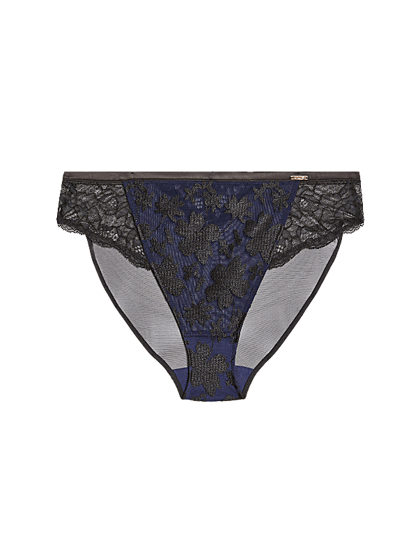 Cosmos Embroidery High Leg Knickers