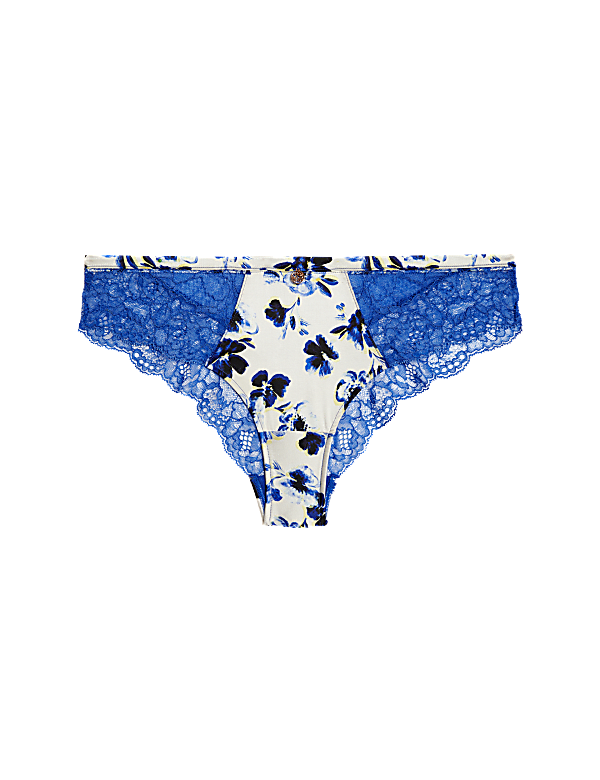 Fleur Silk & Lace Brazilian Knickers
