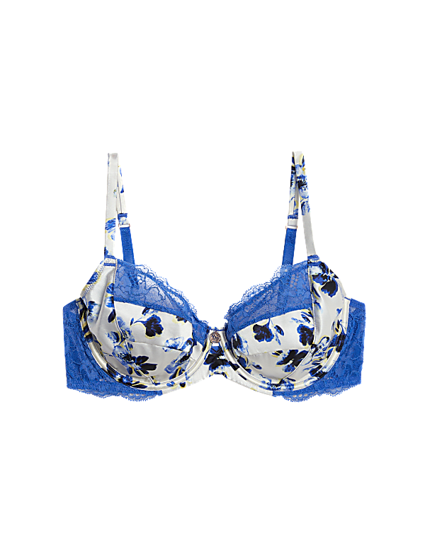 Fleur Silk & Lace Wired Balcony Bra (A-E)