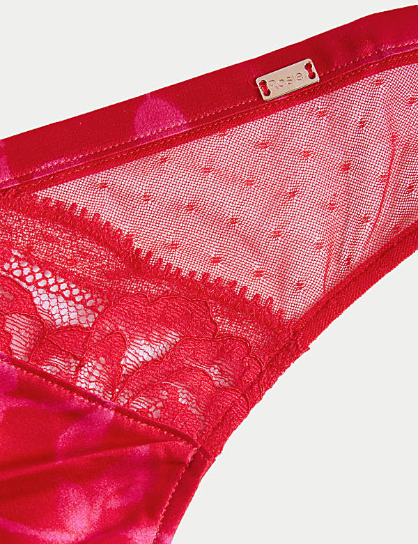 Peony Silk & Lace Brazilian Knickers