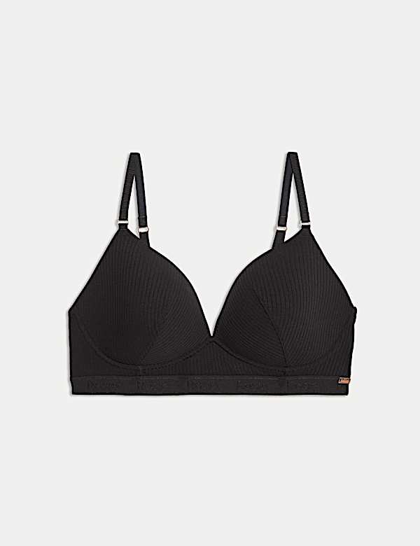 Lounge Rib & Lace Non Wired Plunge Bra (A-E) - VN