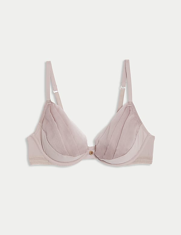 Lotus Chiffon Wired Plunge Bra (A-E) - RO