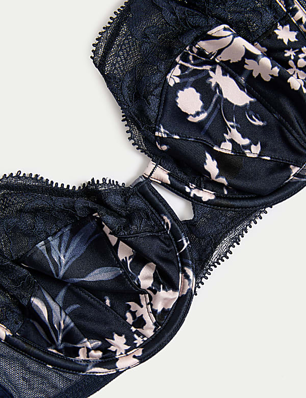Lantana Silk & Lace Wired Balcony Bra (A-E)