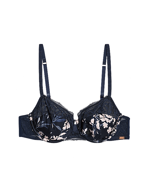 Lantana Silk & Lace Wired Balcony Bra (A-E)