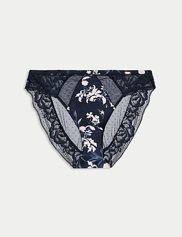Lantana Silk & Lace High Leg Knickers - NL