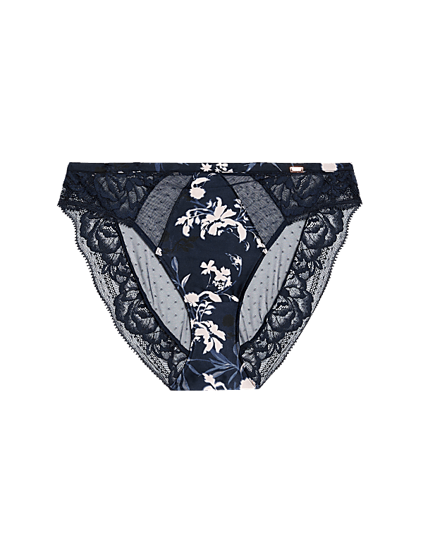 Lantana Silk & Lace High Leg Knickers