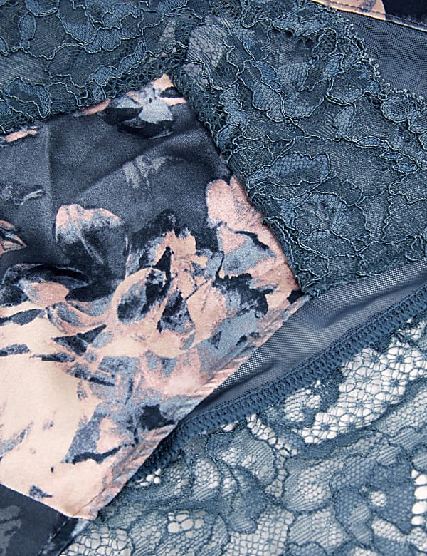 Lunaria Silk High Leg Knickers