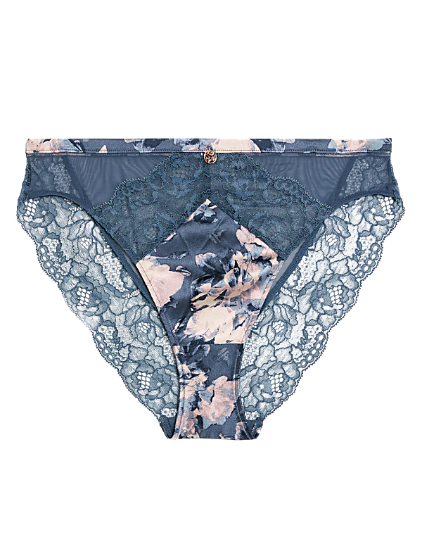 Lunaria Silk High Leg Knickers