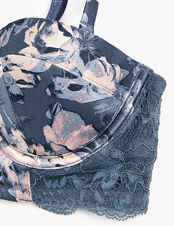 Lunaria Silk Wired Longline Balcony Bra