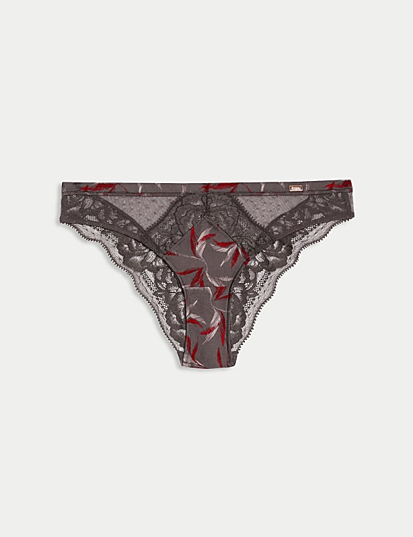 Mimosa Silk & Lace Brazilian Knickers - LV