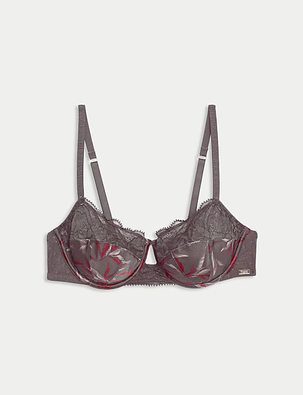 Mimosa Silk & Lace Wired Balcony Bra (A-E) - SE