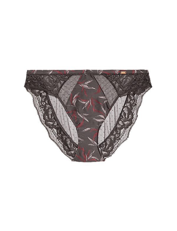 Mimosa Silk & Lace High Leg Knickers