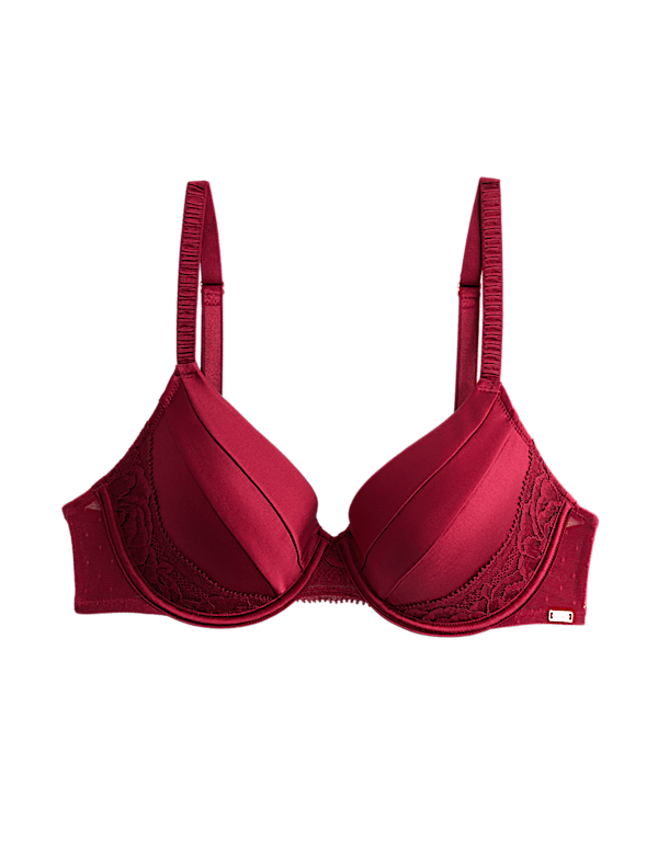 Silk & Lace Wired Full Cup Bra A-E