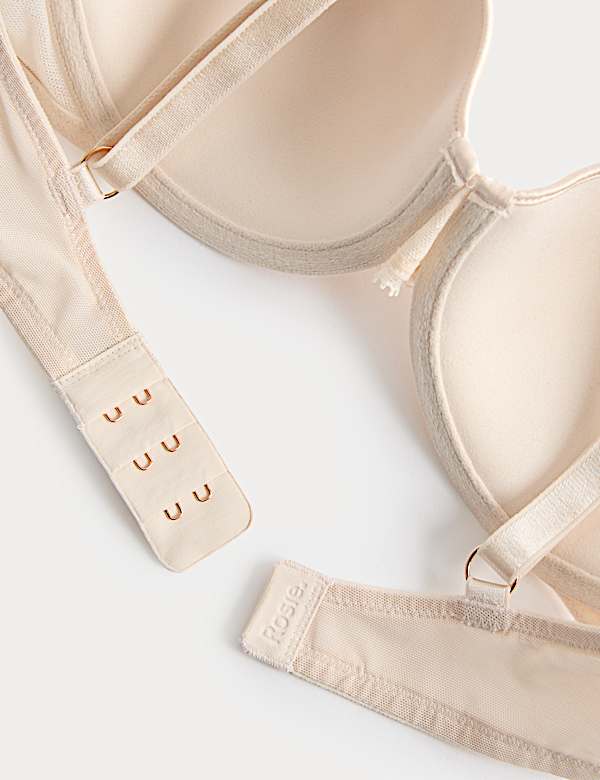 Silk & Lace Wired Full Cup Bra A-E - BG