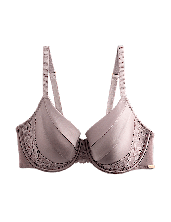 Silk & Lace Wired Full Cup Bra A-E