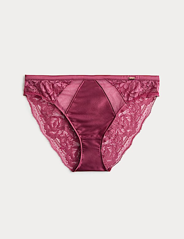Silk & Lace High Leg Knickers - GR
