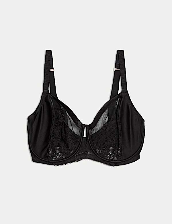 Silk & Lace Wired Minimiser Bra (C-G) - NL