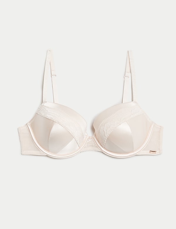 Silk & Lace Wired Balcony Bra (A-E) - ES