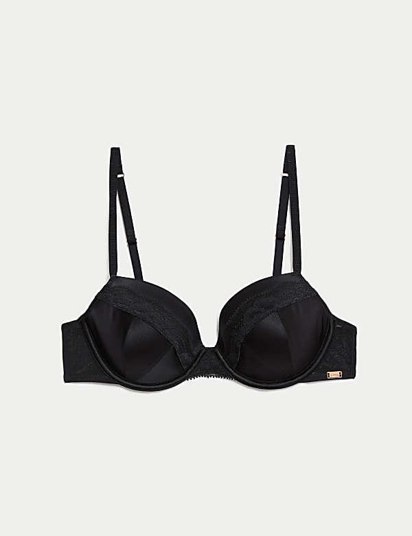 Silk & Lace Wired Balcony Bra (A-E) - BG