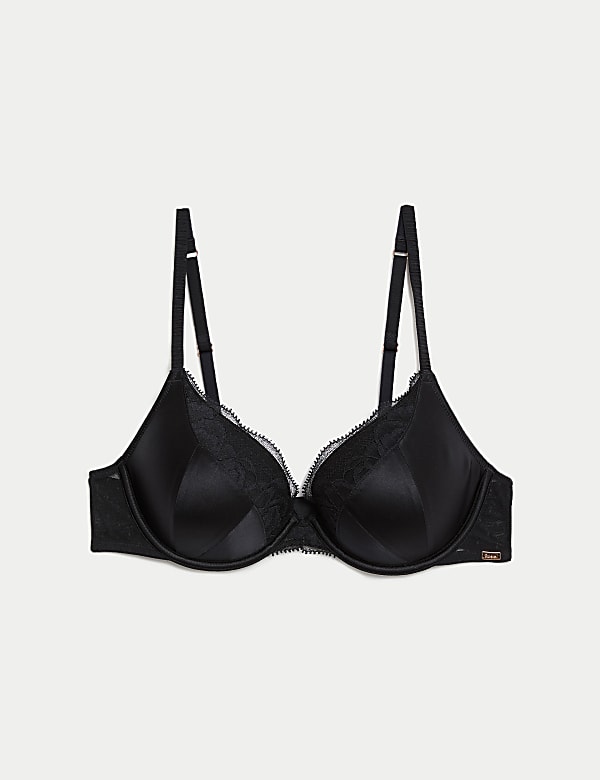 Silk & Lace Wired Plunge Bra A-E - NL