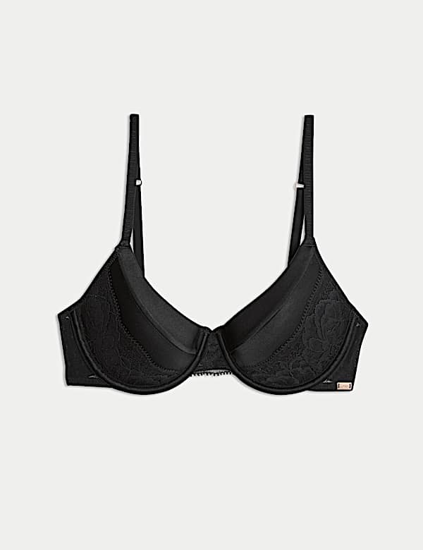 Beugel-bh met halve cup, zijde en kant (cupmaten A-E) - NL