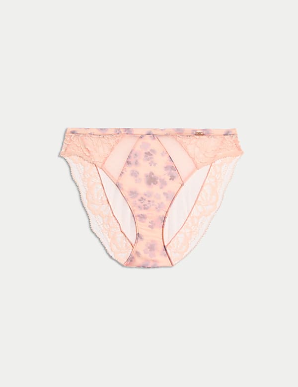 Cherry Blossom Silk High Leg Knickers - CZ