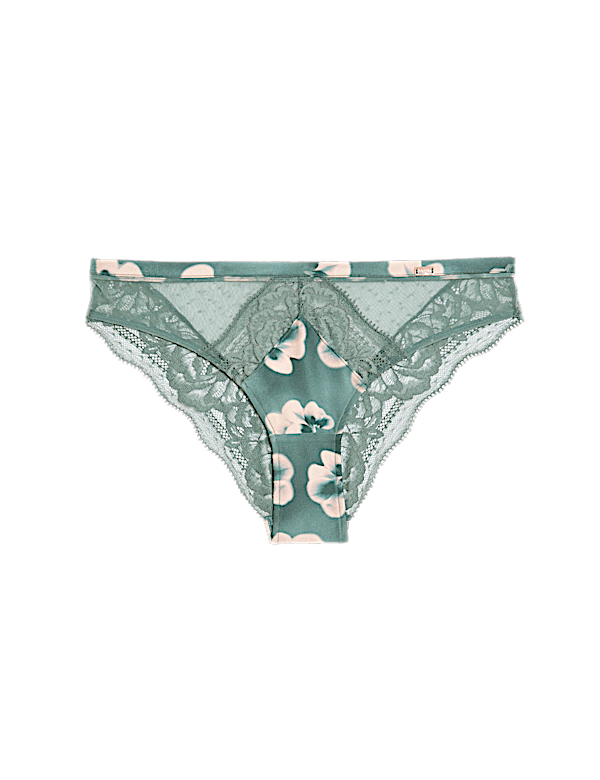Kalina Silk & Lace Brazilian Knickers