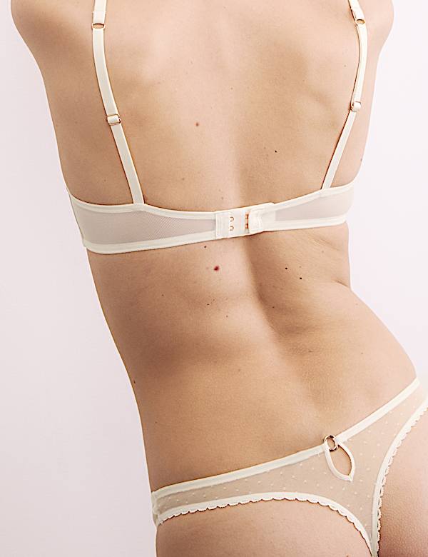 Trousseau Embroidery Wired Balcony Bra A-E - JO