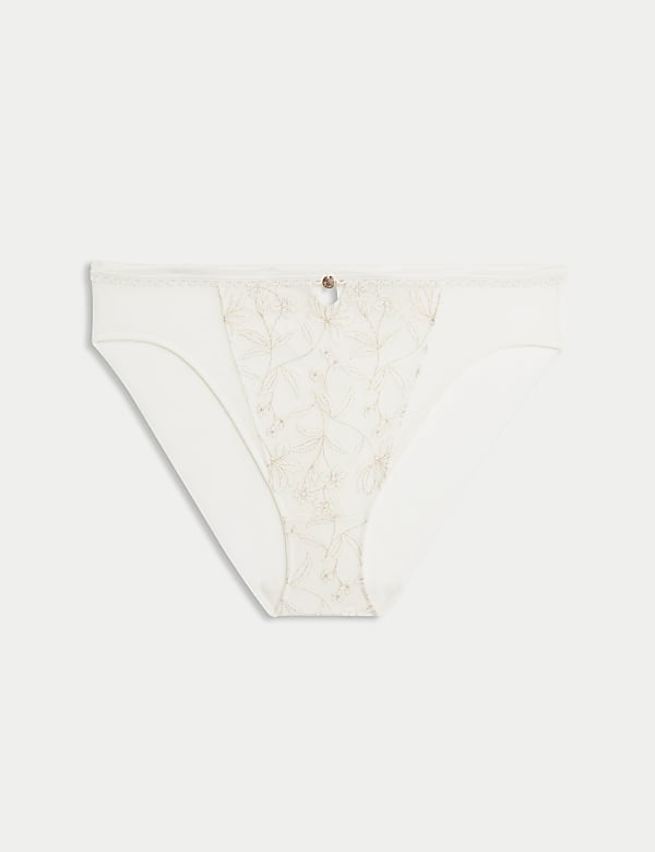 Trousseau Embroidery High Leg Knickers - AU
