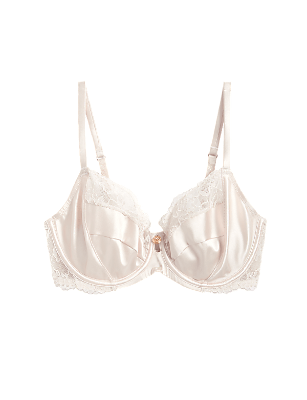 Silk & Lace Wired Balcony Bra A-E