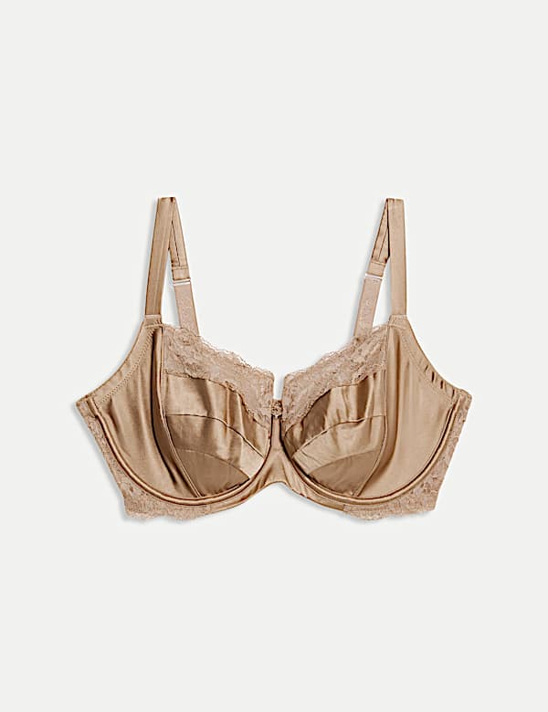 Silk & Lace Wired Balcony Bra F-H - AU