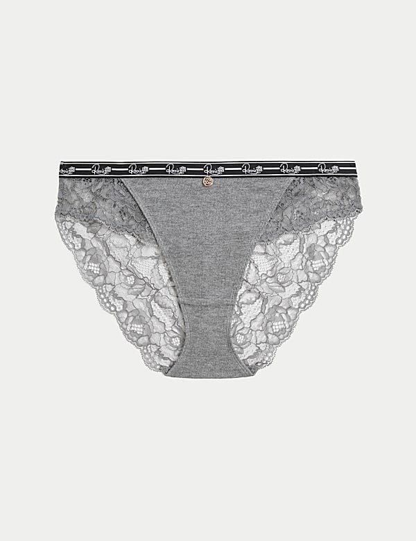 Lace High Leg Lounge Knickers - GR
