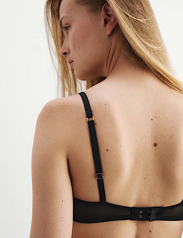 Silk & Lace Wired Plunge Bra A-E - US