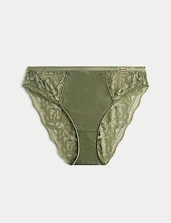 Silk & Lace High Leg Knickers - IL