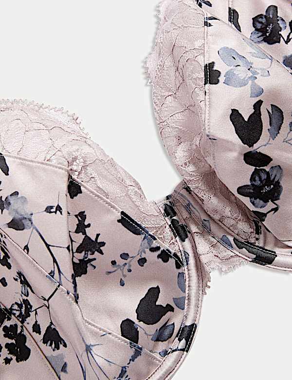 Senna Silk & Lace Wired Plunge Bra