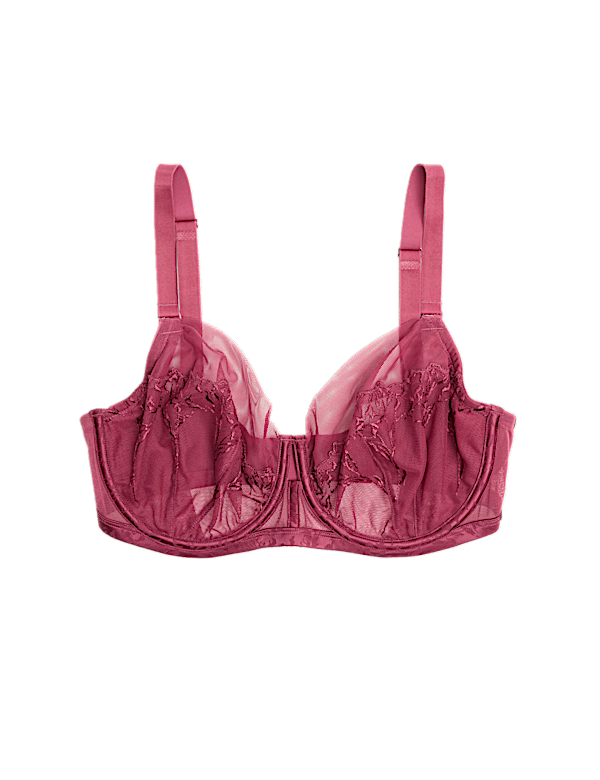 Lisianthus Embroidery Wired Balcony Bra (F-H)