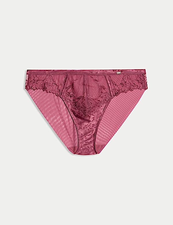 Lisianthus Embroidery High Leg Knickers - US