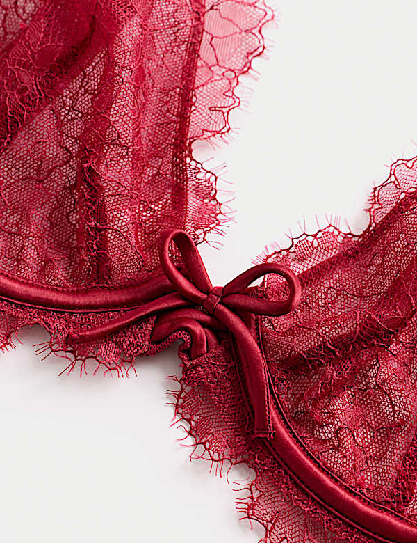 Forget Me Not Lace Wired Plunge Bra (A-E)