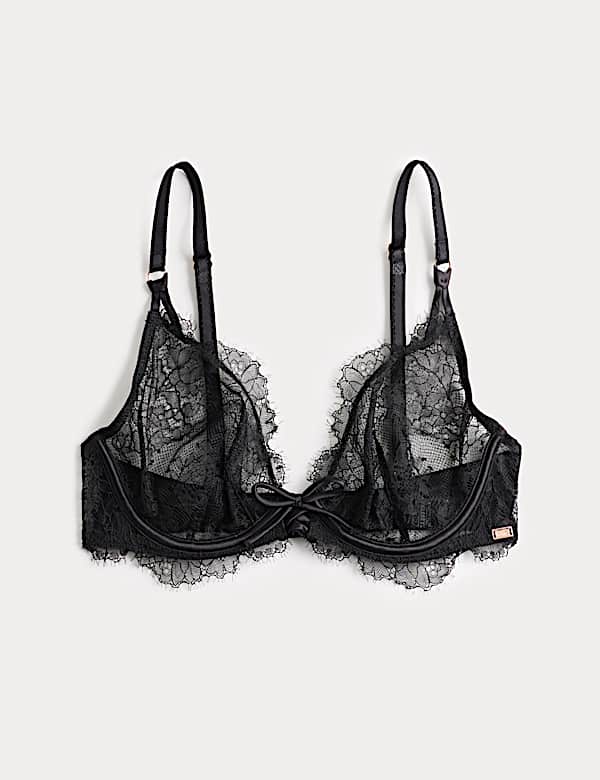 Forget Me Not Lace Wired Plunge Bra - AU