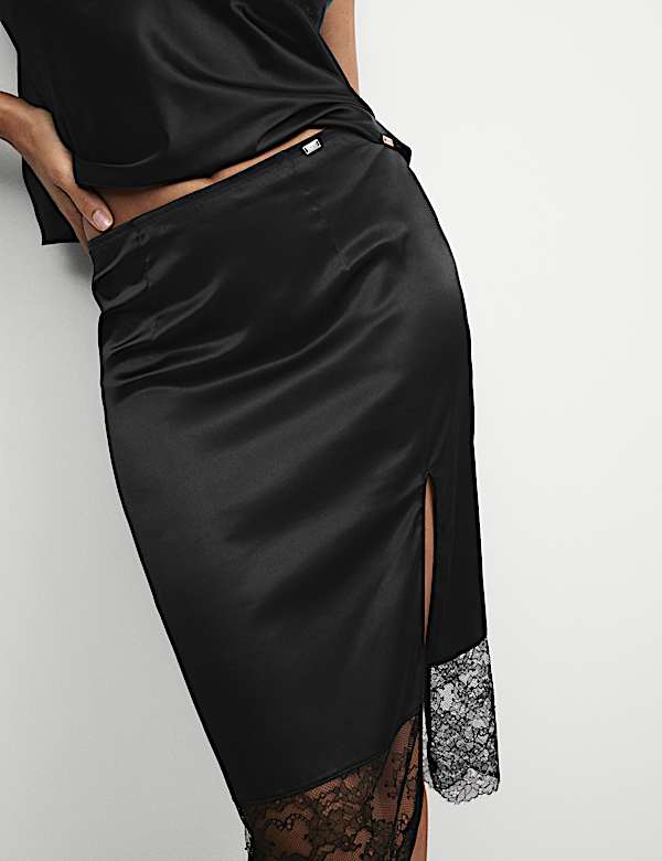 Forget Me Not Lace Trim Half Slip - AT