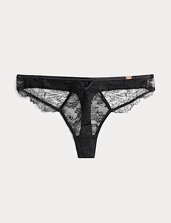 Forget Me Not Lace Thong - DE