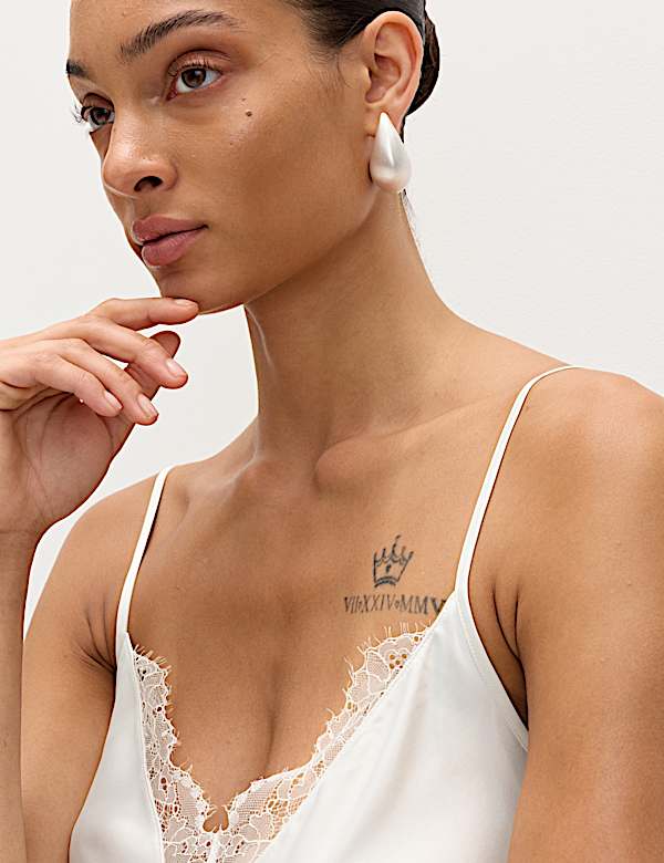 Forget Me Not Satin & Lace Cami top - VN