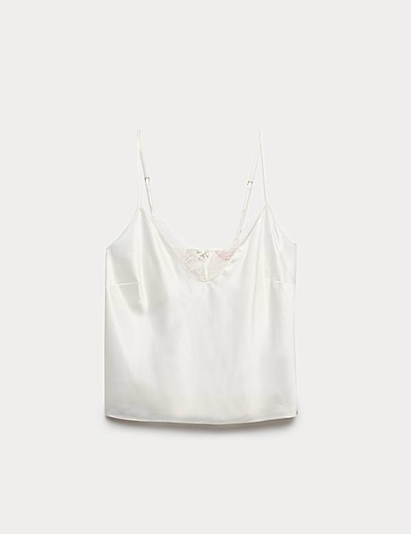 Forget Me Not Satin & Lace Cami top - RO