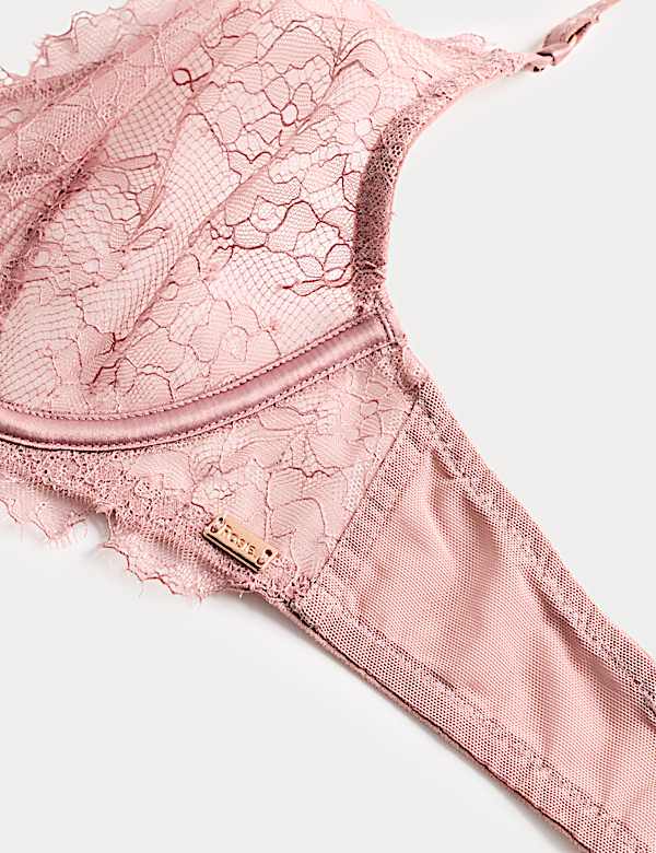 חזיית תחרה Forget Me Not עם ברזלים ומחשוף עמוק (מידות A-E) - IL